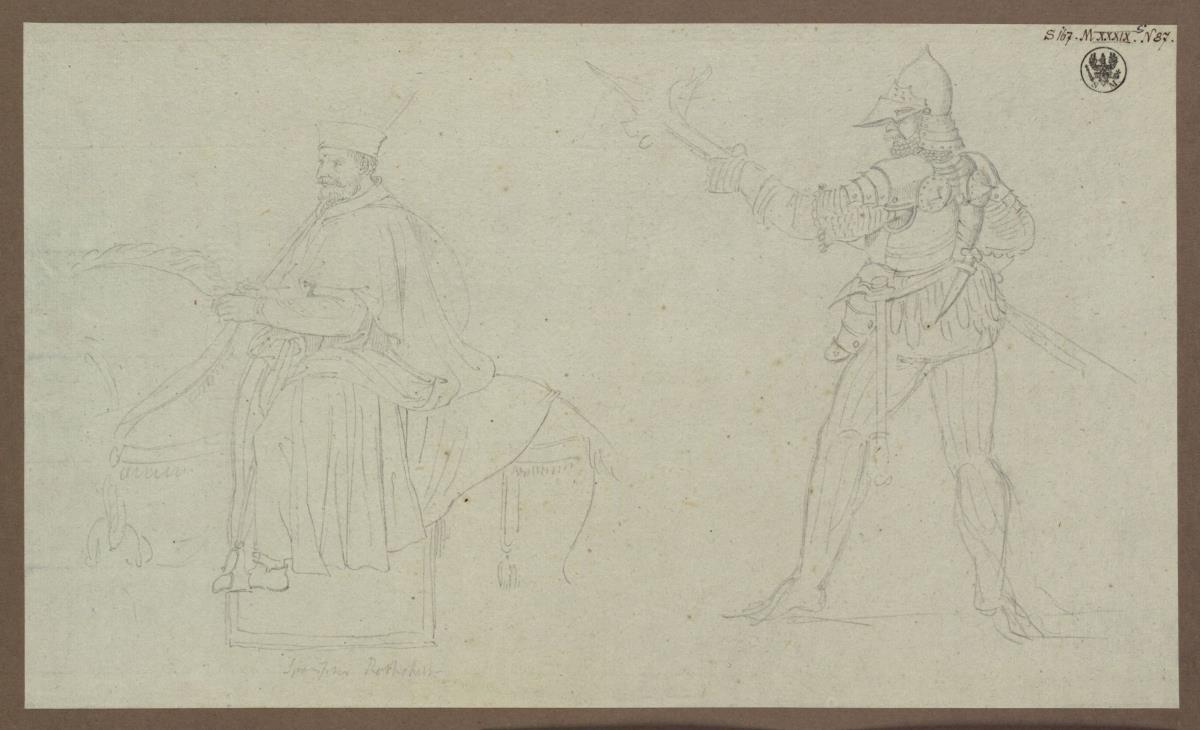 Ein spanischer Ratsherr zu Pferde & Ein Landsknecht