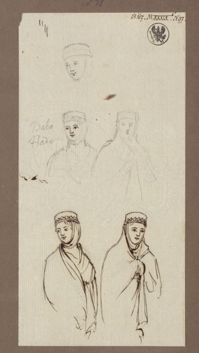 Kostümstudie. "Baba" und "Hado"