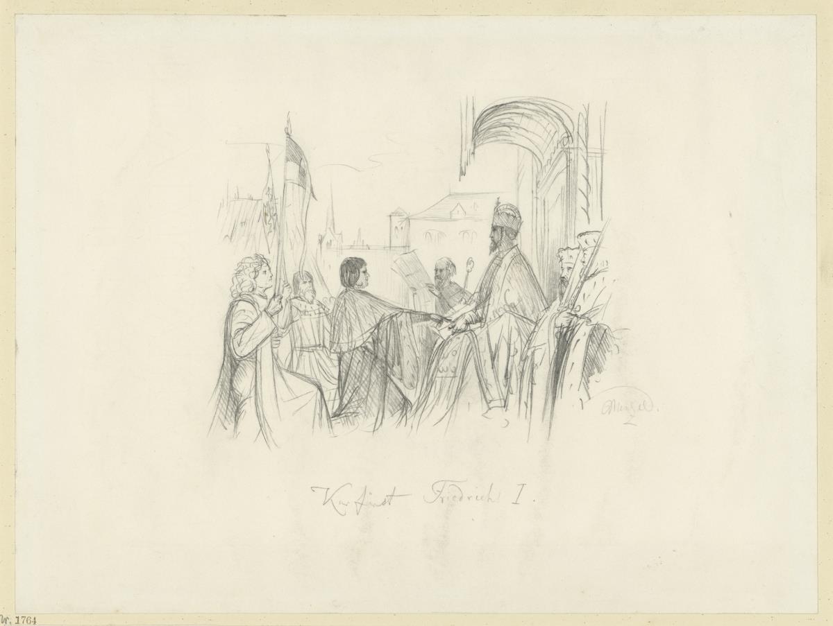 Kurfürst Friedrich I. Studie zu "Werke Friedrich des Großen"