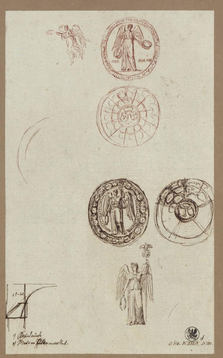 Entwürfe zu einer Medaille auf die Befreiungskriege 1813, 1814 und 1815