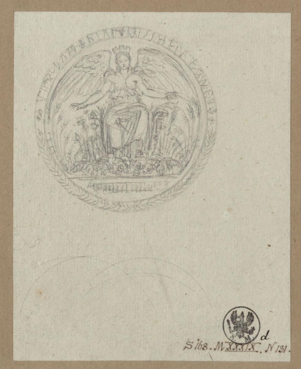 Entwurf zu einer Verdienstmedaille für Kunst und Literatur & Entwurf zu einer Medaille mit einer Darstellung der Felicitas Publica
