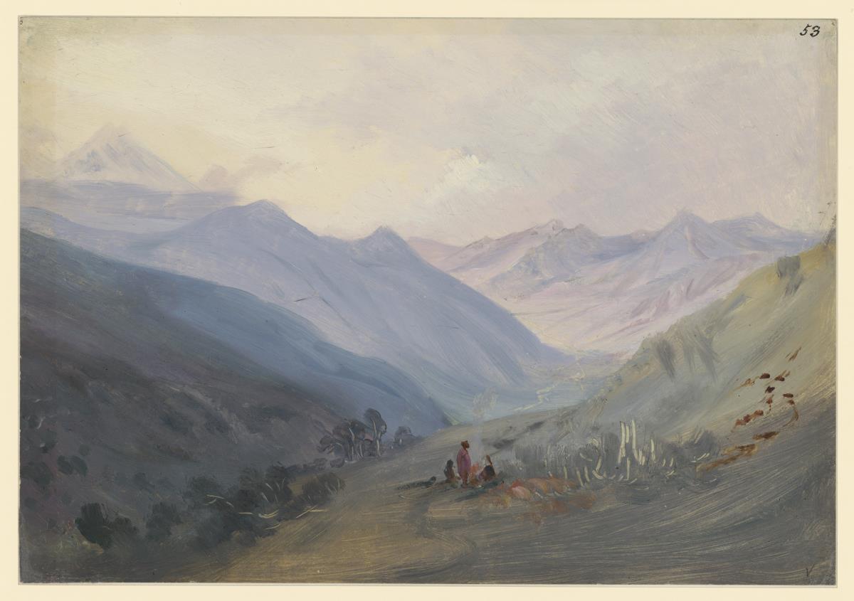 Landschaft bei Orizaba. ""Cuesta blanca""