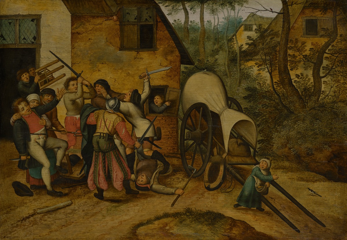 Schlägerei auf dem Lande