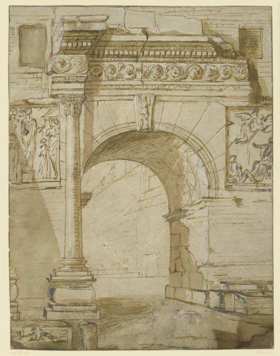 antiker Triumphbogen, Arco di Portogallo, Rom