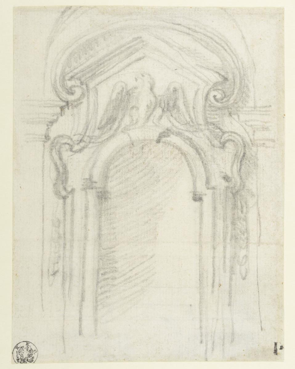 architektonische Details, Nische mit Falke