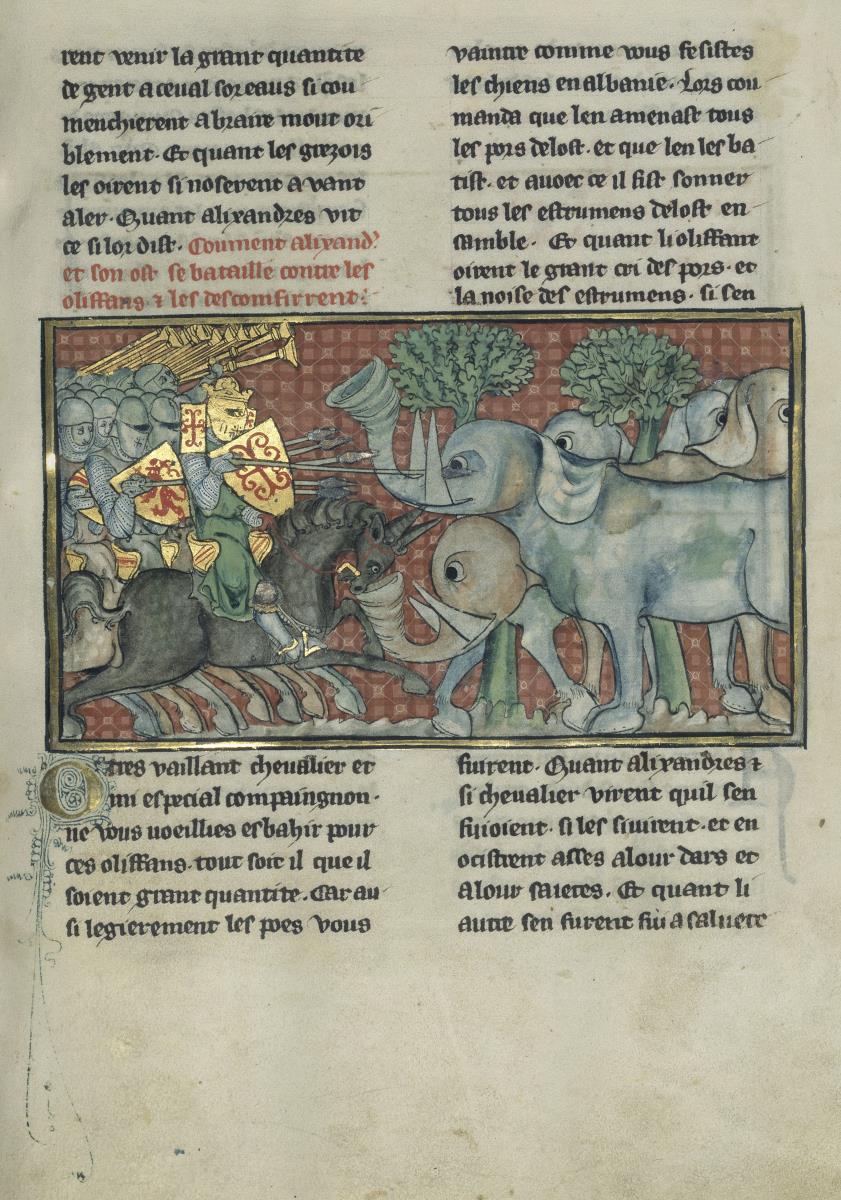 Alexander-Roman. Wie Alexander und sein Heer mit den Elefanten kämpften und sie besiegten