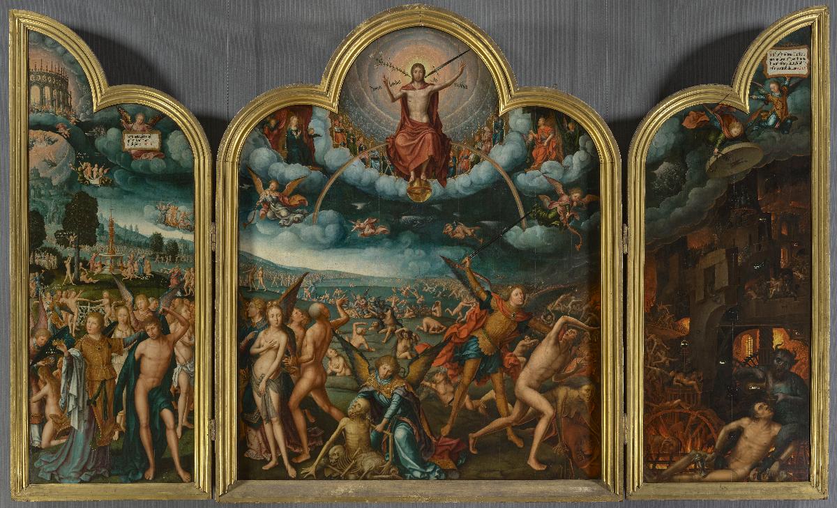 Triptychon mit dem Jüngsten Gericht