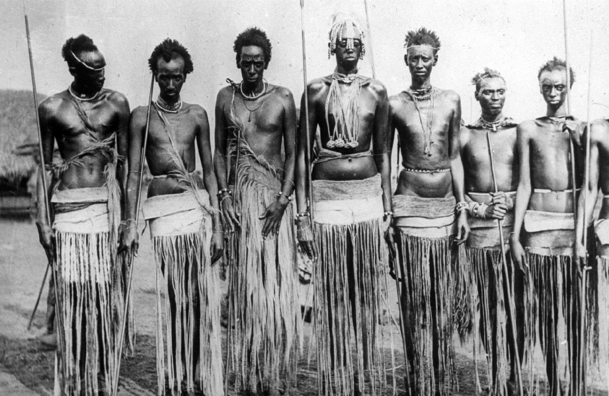Sultan von Ruanda mit seiner Leibwache
