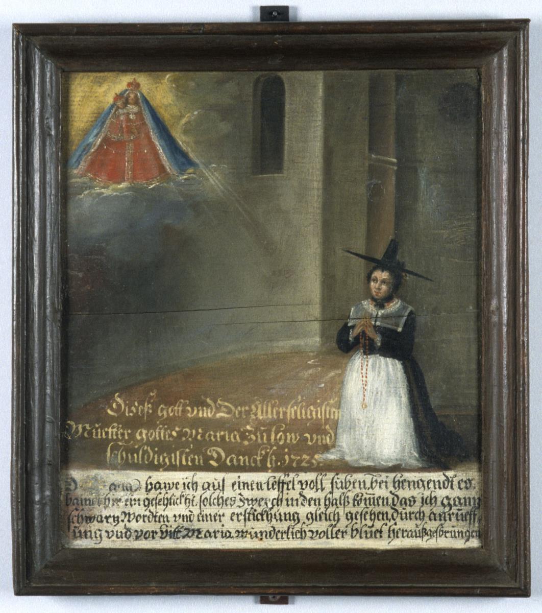Diseß gott und Der Allerseligisten Muetter gottes Maria zu low und schuldigisten Danckh 1725.