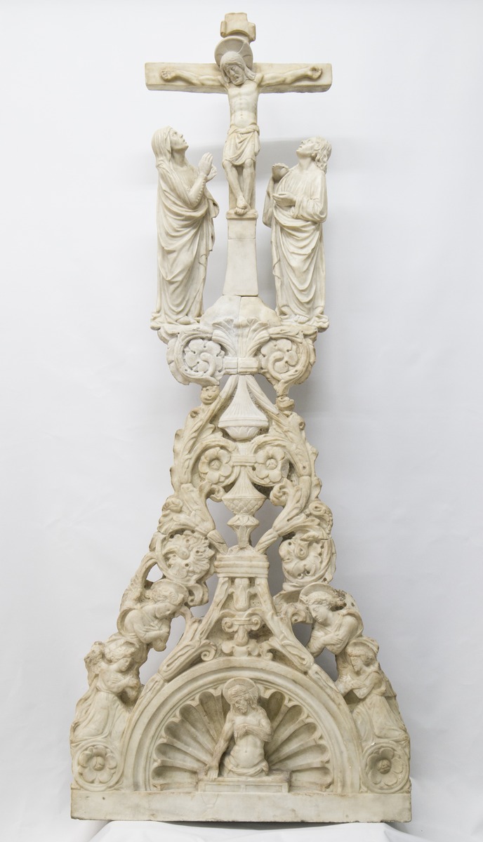 Tabernakelaufsatz mit Kreuzigungsgruppe; Johannes