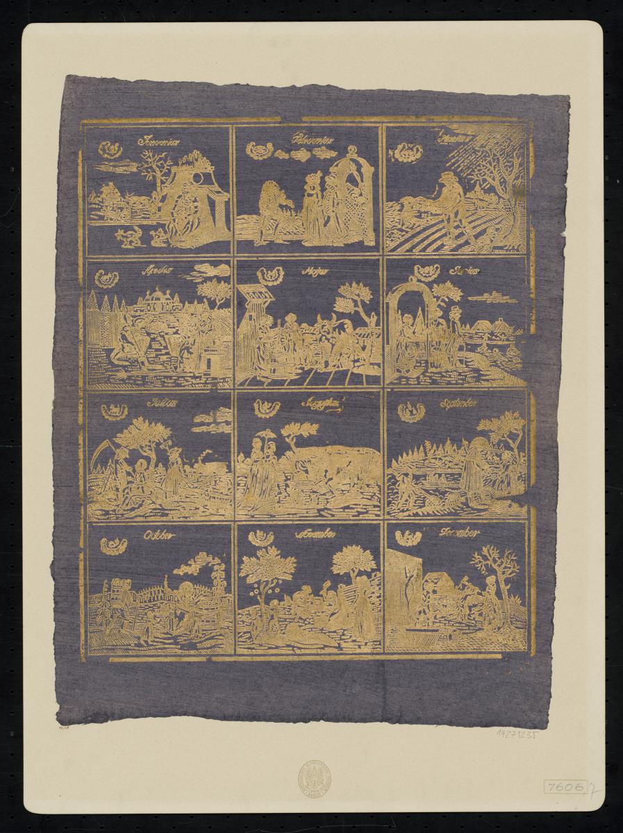 Brokatpapier (Die zwölf Monate)