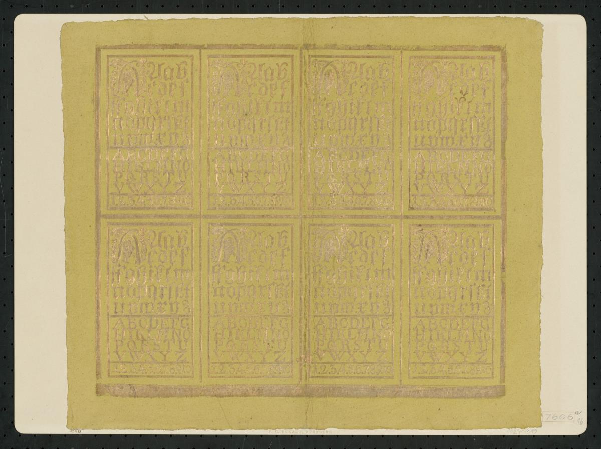 Brokatpapier (Alphabete)