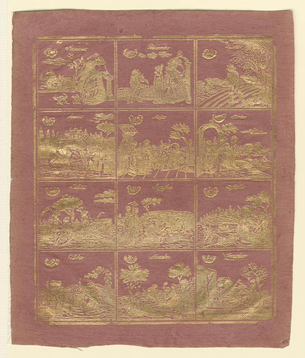 Brokatpapier (Die zwölf Monate)