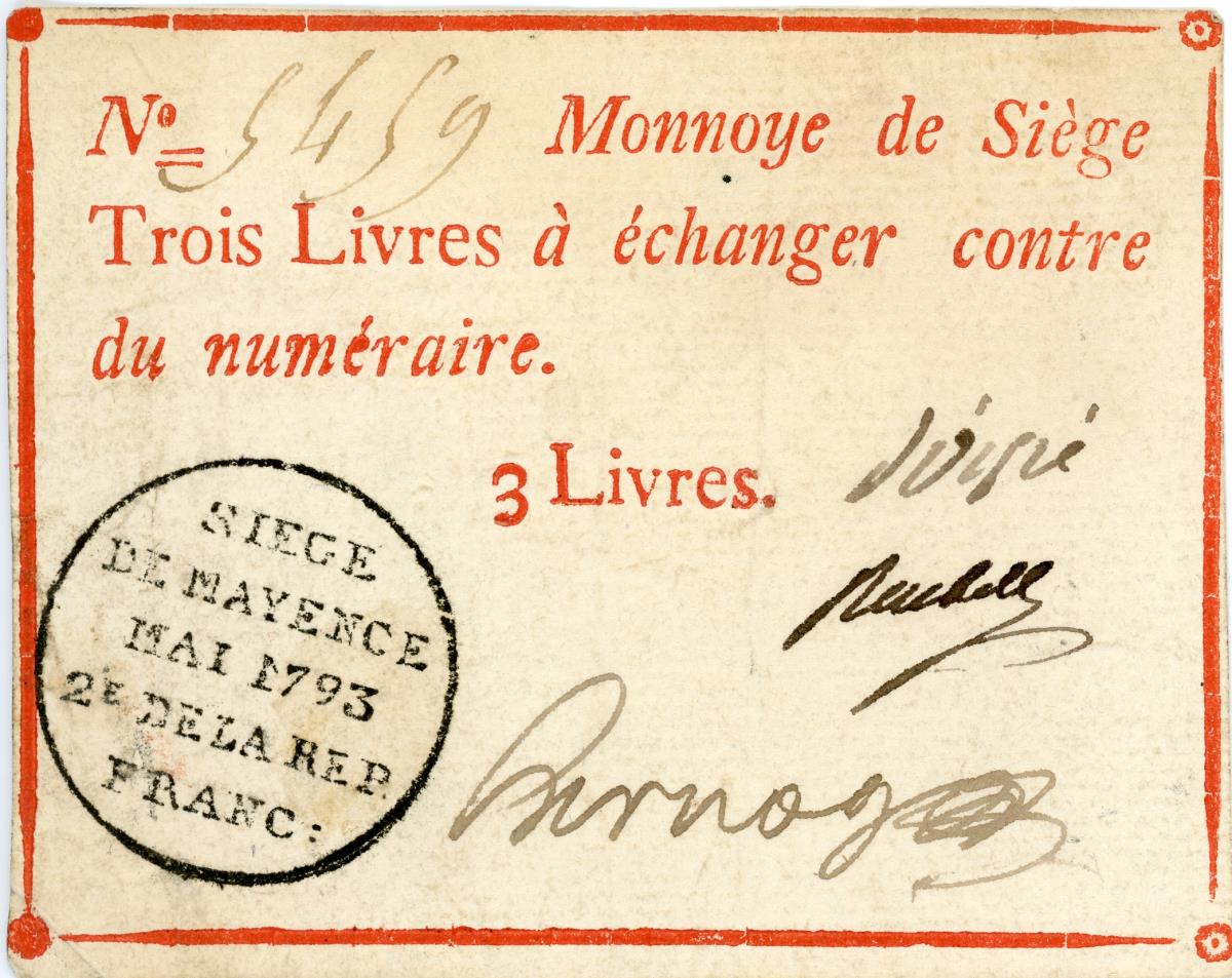 Mainz: 3 Livres 1793