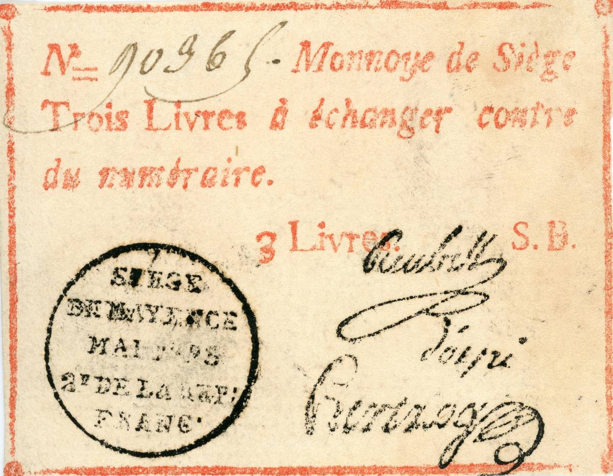 Mainz: 3 Livres 1793
