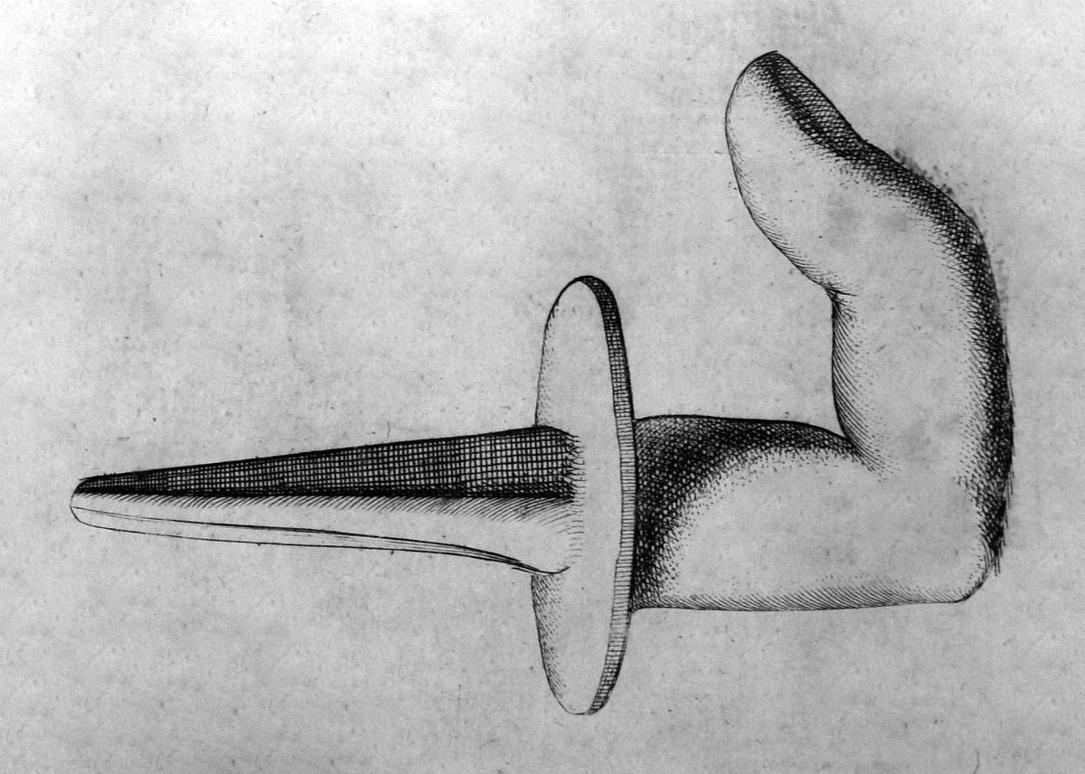 Fingerförmiger Haken (Wandhaken)