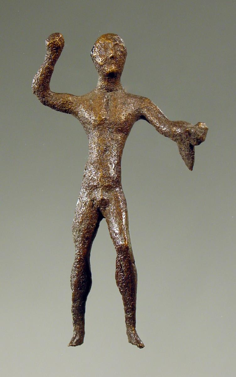 Heraklesstatuette mit Keule und Löwenfell