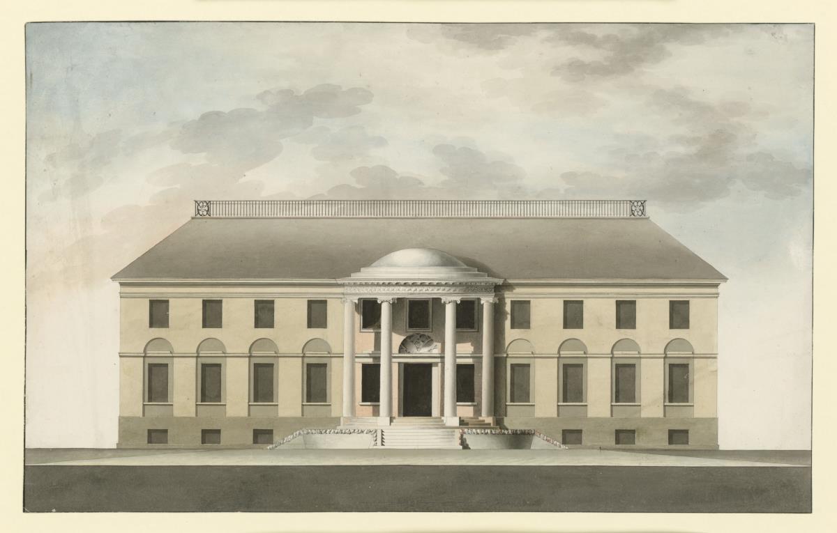 Entwurf Gutshaus Klein Machnow, Aufriss