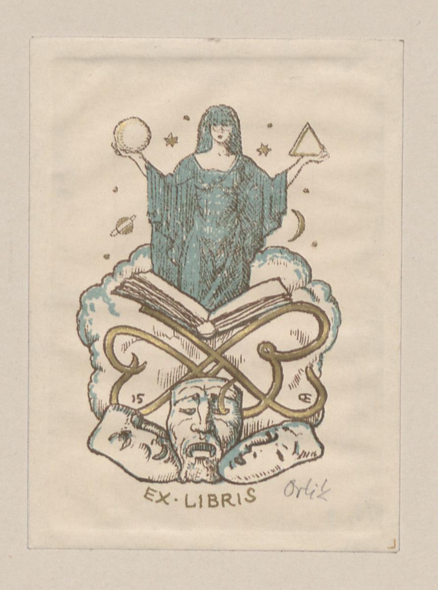 Exlibris H B (H. Behrensdorff)