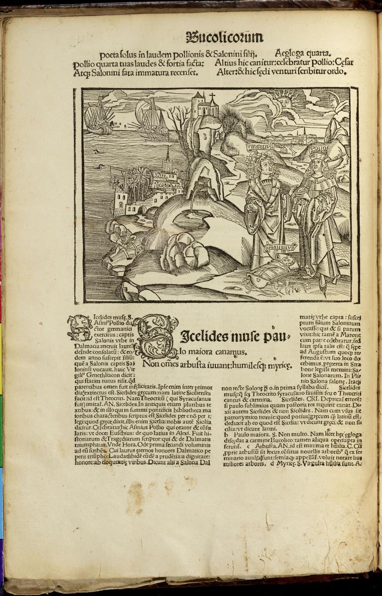 Virgilius und Polio mit dem Kind Saloninus