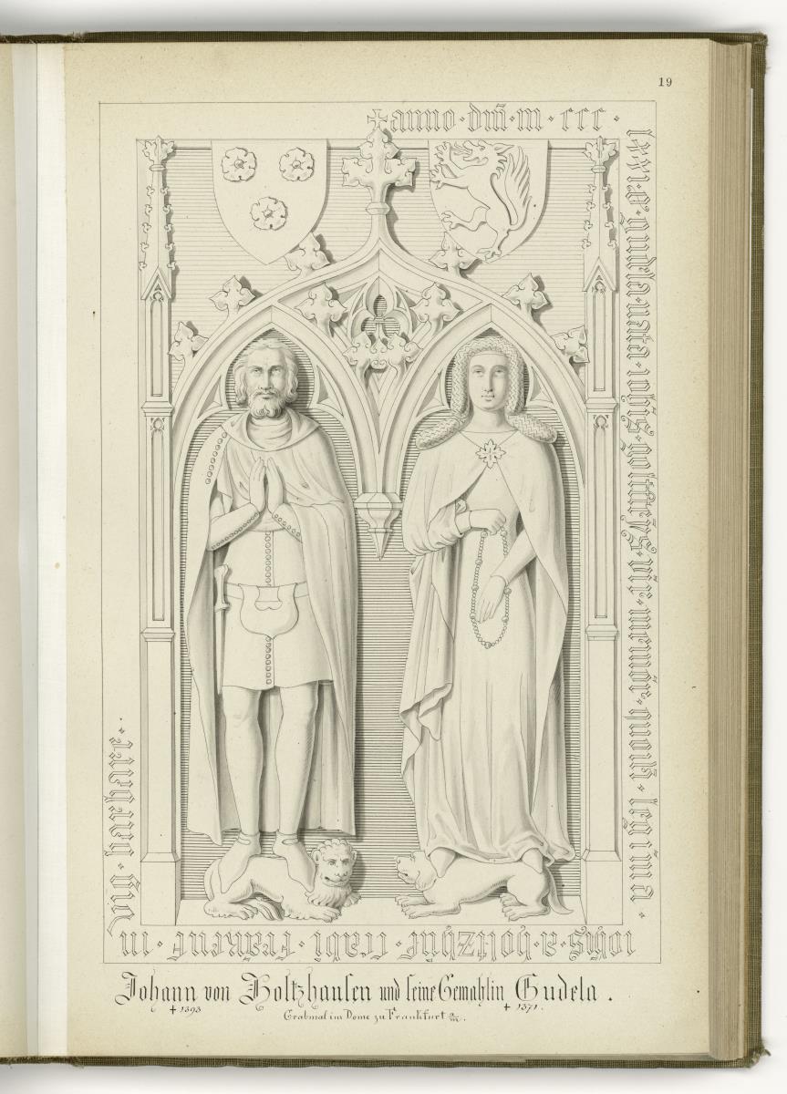 Johann von Holzhausen und Frau, gest. 1393 und 1371, Dom zu Frankfurt am Main