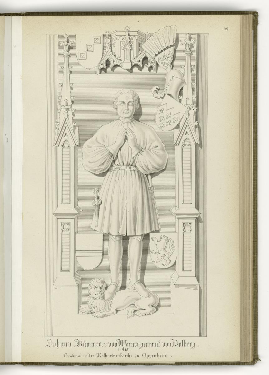 Johann Kämmerer von Worms, gest. 1415, Katharinenkirche Oppenheim
