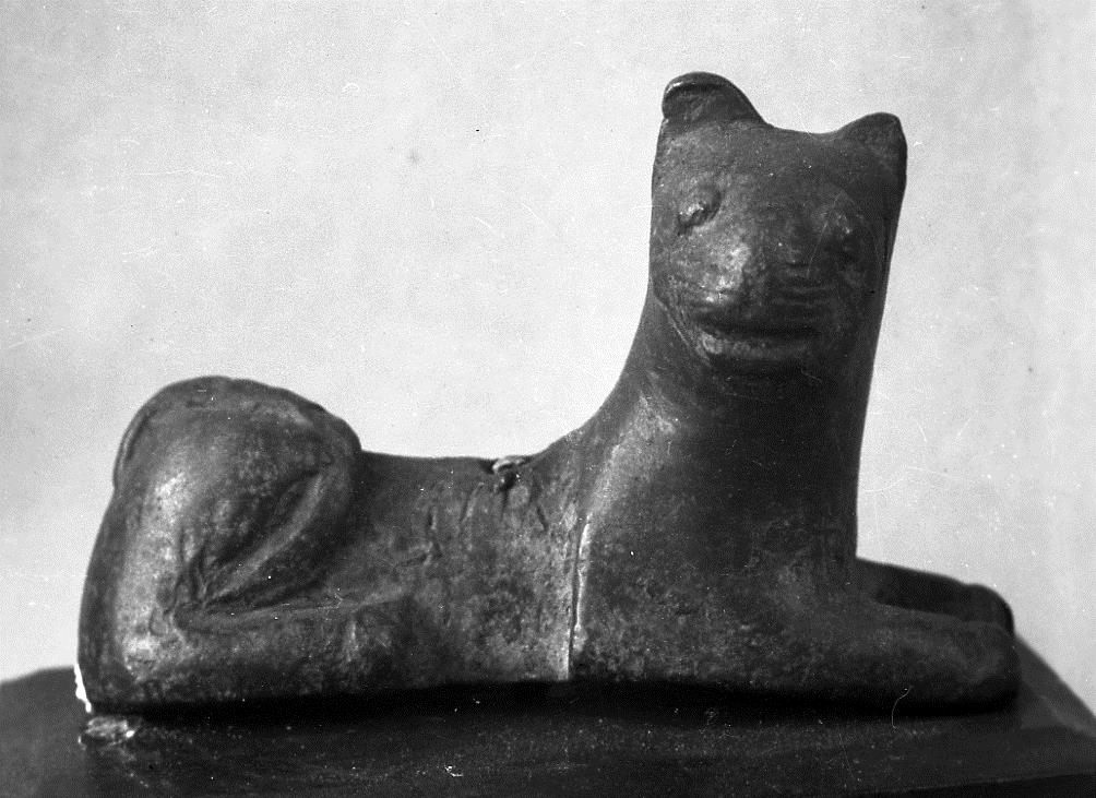 Löwe von einem etruskischen Gerät