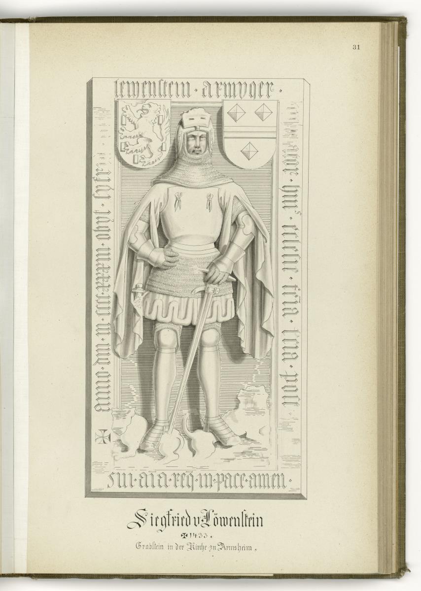 Siegfried von Löwenstein, gest. 1433, Kirche Armsheim