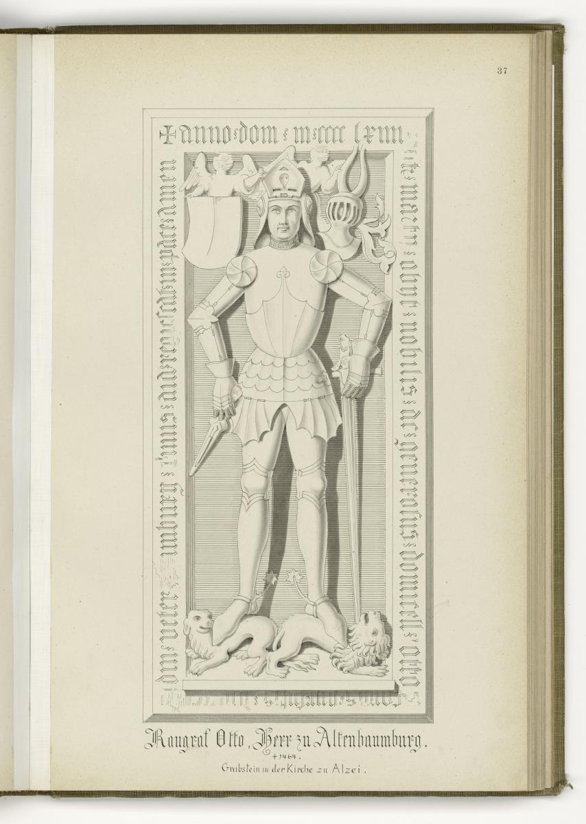 Raugraf Otto, Herr von Altenbaumburg, gest. 1464, Kirche Alzey