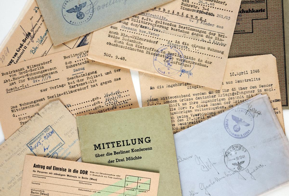 Zuzug, Textil- und Schuhkarte, Berechtigungsschein etc.