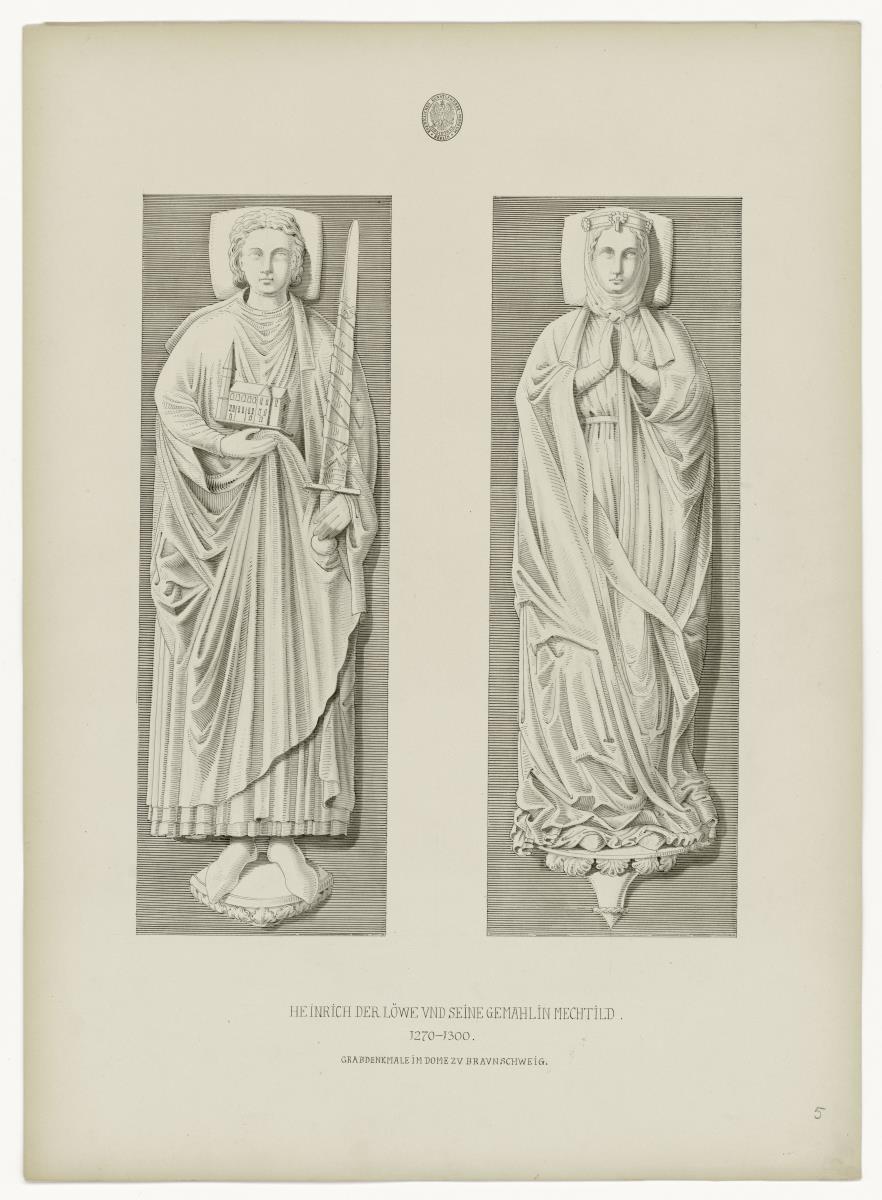 Heinrich der Löwe, gest. 1270, und seine Gemahlin Mechthild, gest. 1300, Dom Braunschweig