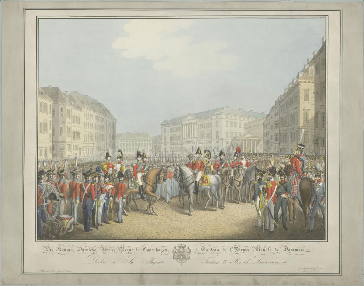 Die Königlich Dänische Armee Revue in Copenhagen