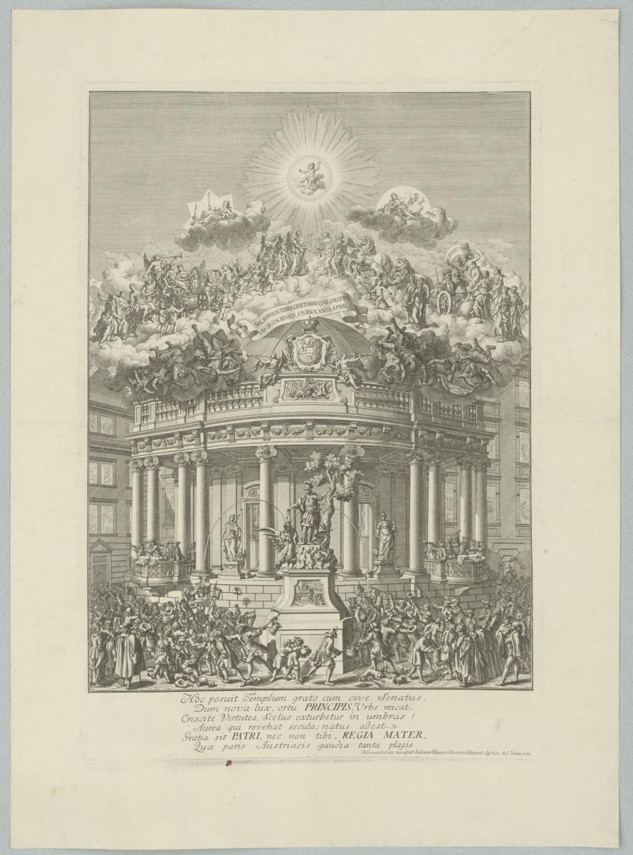 Weinbrunnen in Wien anlässlich der Geburt Joseph II.