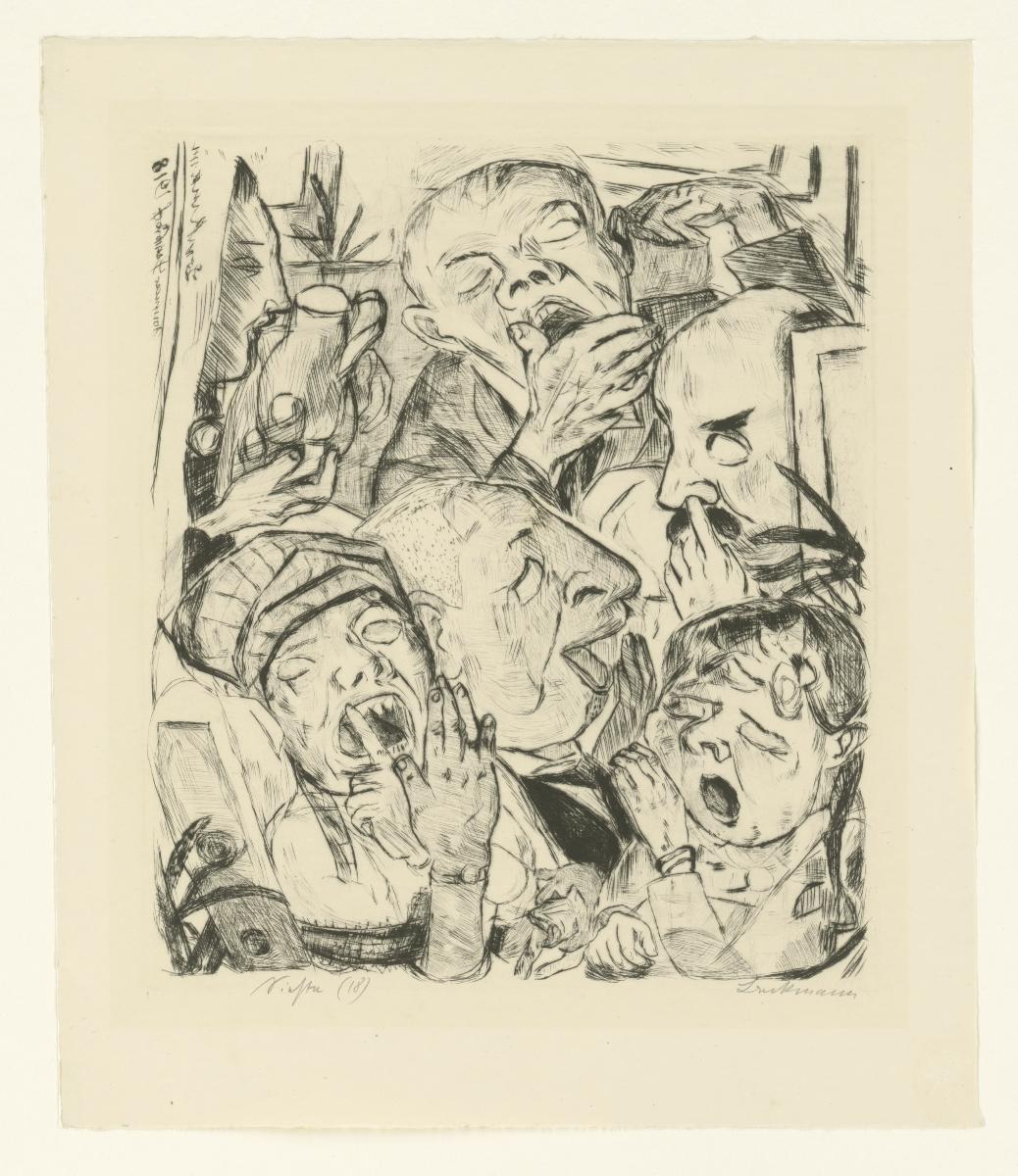Die Gähnenden (Blatt 7 aus "Gesichter")