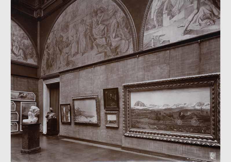 Blick in die Ausstellung der Nationalgalerie, 2.Cornelius-Saal