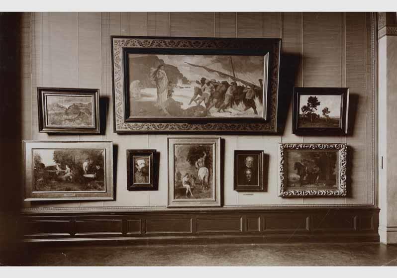 Blick in die Ausstellung der Nationalgalerie, 2. Saal