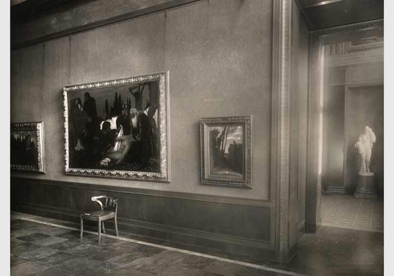 Blick in die Ausstellung der Nationalgalerie, 1.Saal