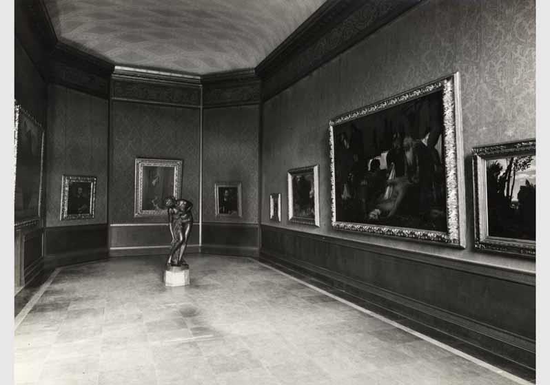Blick in die Ausstellung der Nationalgalerie, 1.Saal