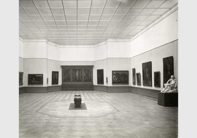 Blick in die Ausstellung der Nationalgalerie, 2.Cornelius-Saal