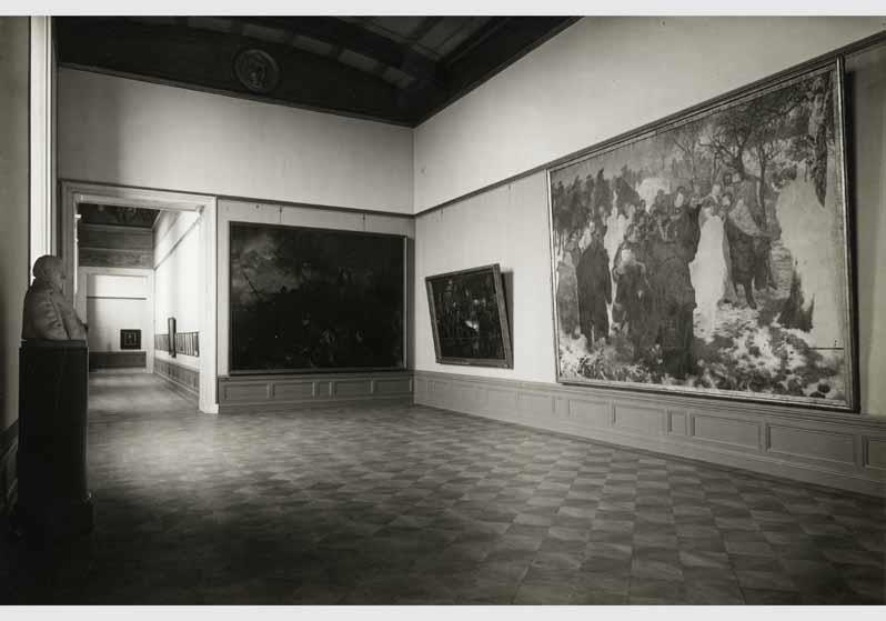 Blick in die Ausstellung der Nationalgalerie, Menzel-Saal