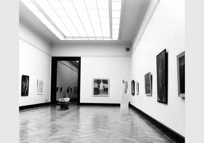 Blick in die Ausstellung der Nationalgalerie