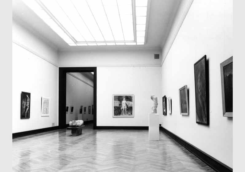 Blick in die Ausstellung der Nationalgalerie