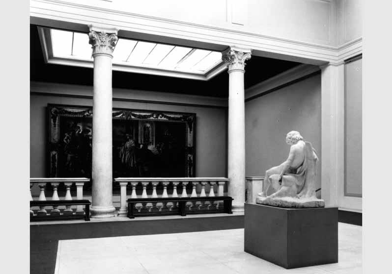 Blick in die Ausstellung der Nationalgalerie