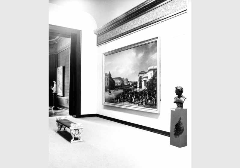 Blick in die Ausstellung der Nationalgalerie