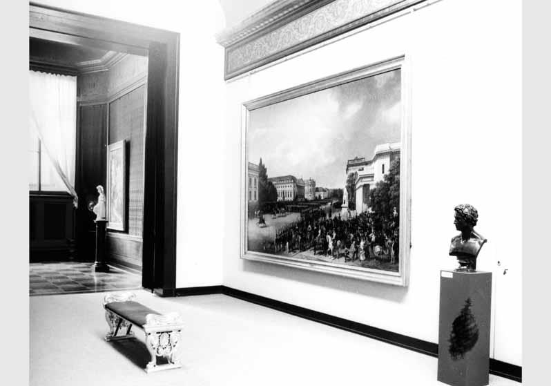 Blick in die Ausstellung der Nationalgalerie