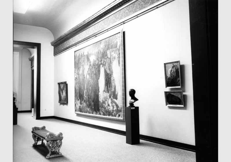 Blick in die Ausstellung der Nationalgalerie