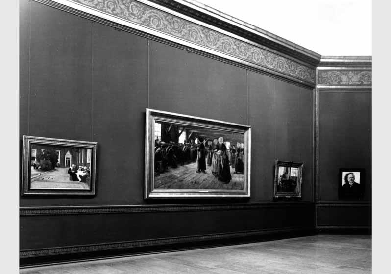 Blick in die Ausstellung der Nationalgalerie