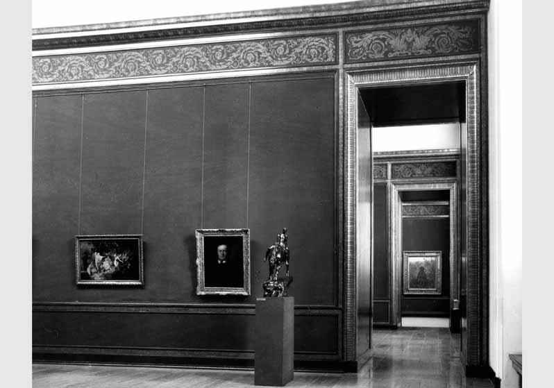 Blick in die Ausstellung der Nationalgalerie