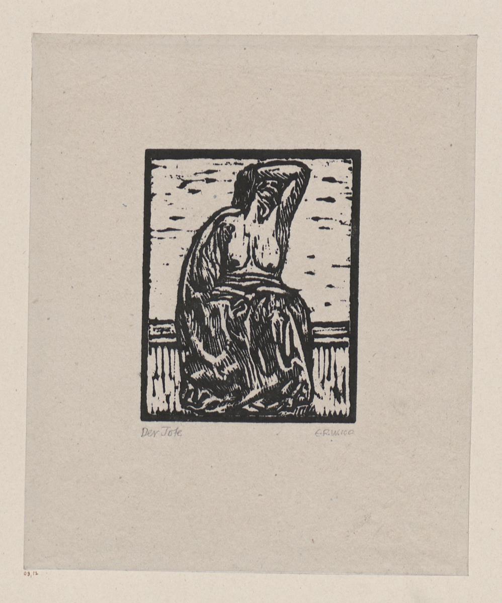 Der Tote, Illustration zu Hans Bethge, Bei sinkendem Licht
