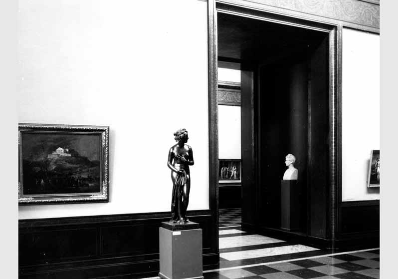 Blick in die Ausstellung der Nationalgalerie